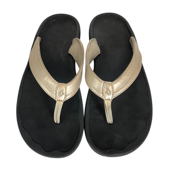 Olukai Ohana Women's Water Friendly Flip Flop Sandals  Size US 11  Gold  Beach - Picture 1 of 12